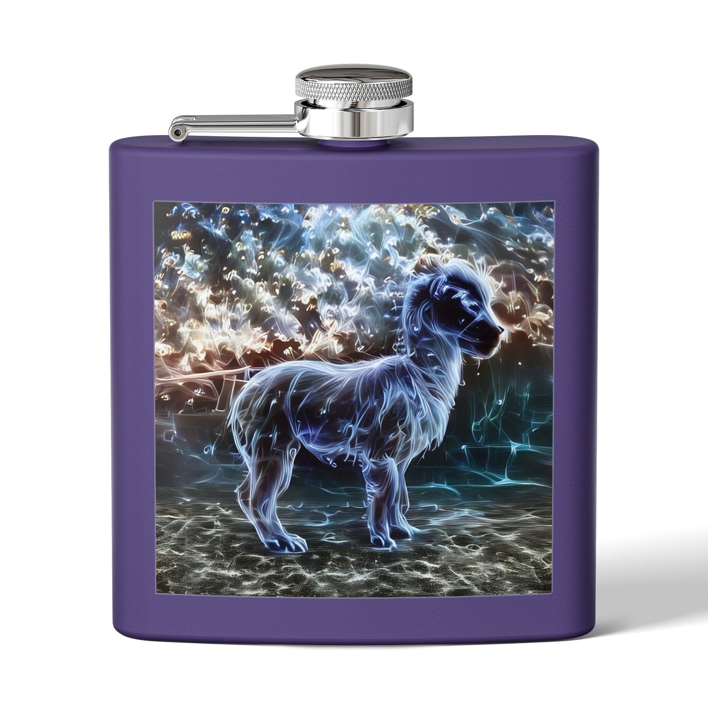 Specter Llama Stainless Steel Flask, 6oz