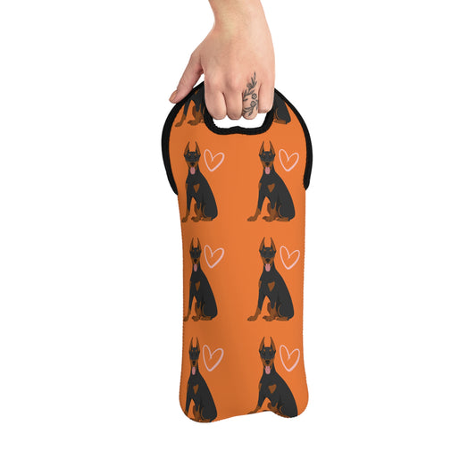 Doberman Lover Wine Tote Bag