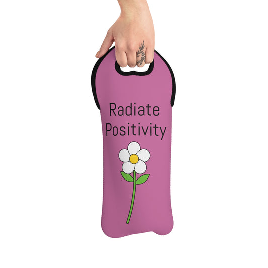 Radiate Positivity Wine Tote Bag