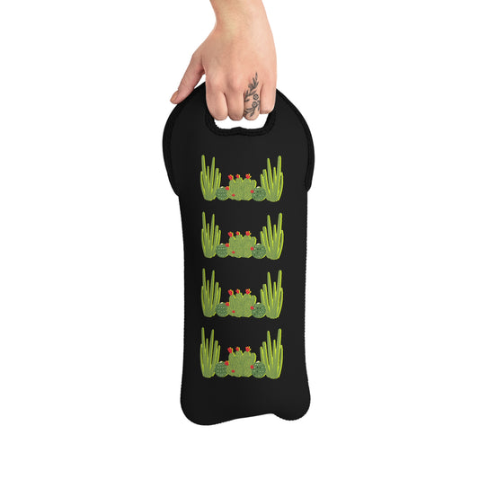 Cactus Lover Wine Tote Bag
