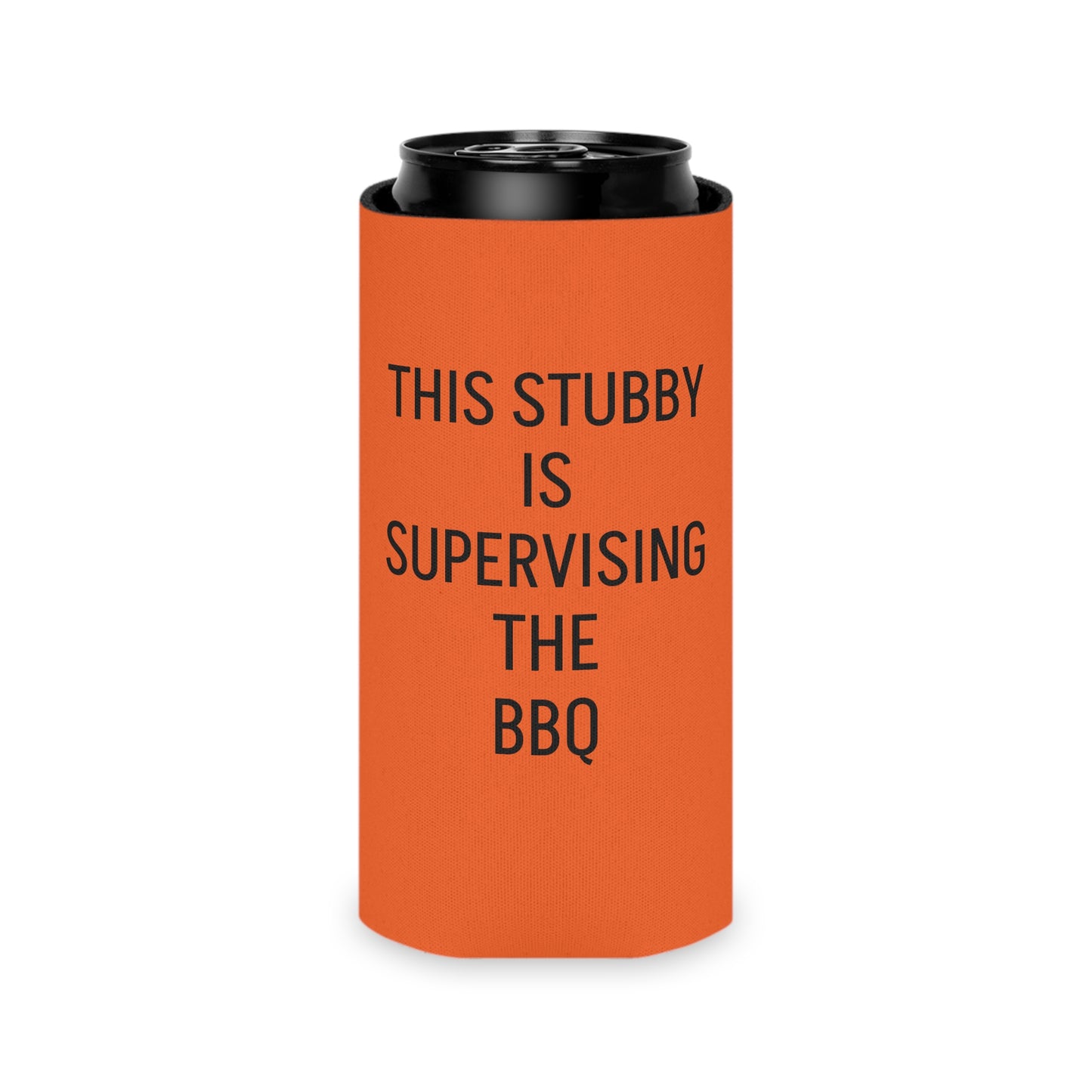 This Stubby is Supervising the BBQ Can Cooler