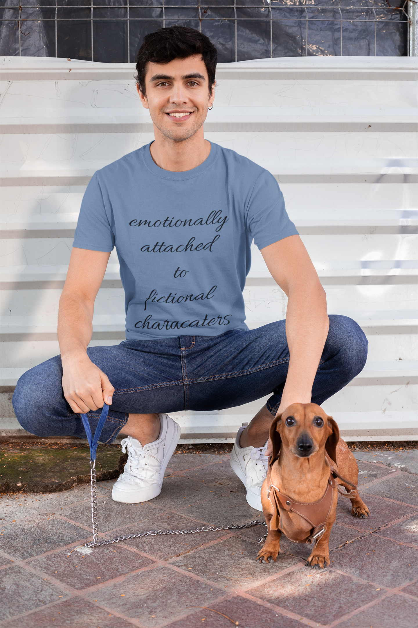 Emotionally Attached to Fictional Characters Unisex Garment-Dyed T-shirt