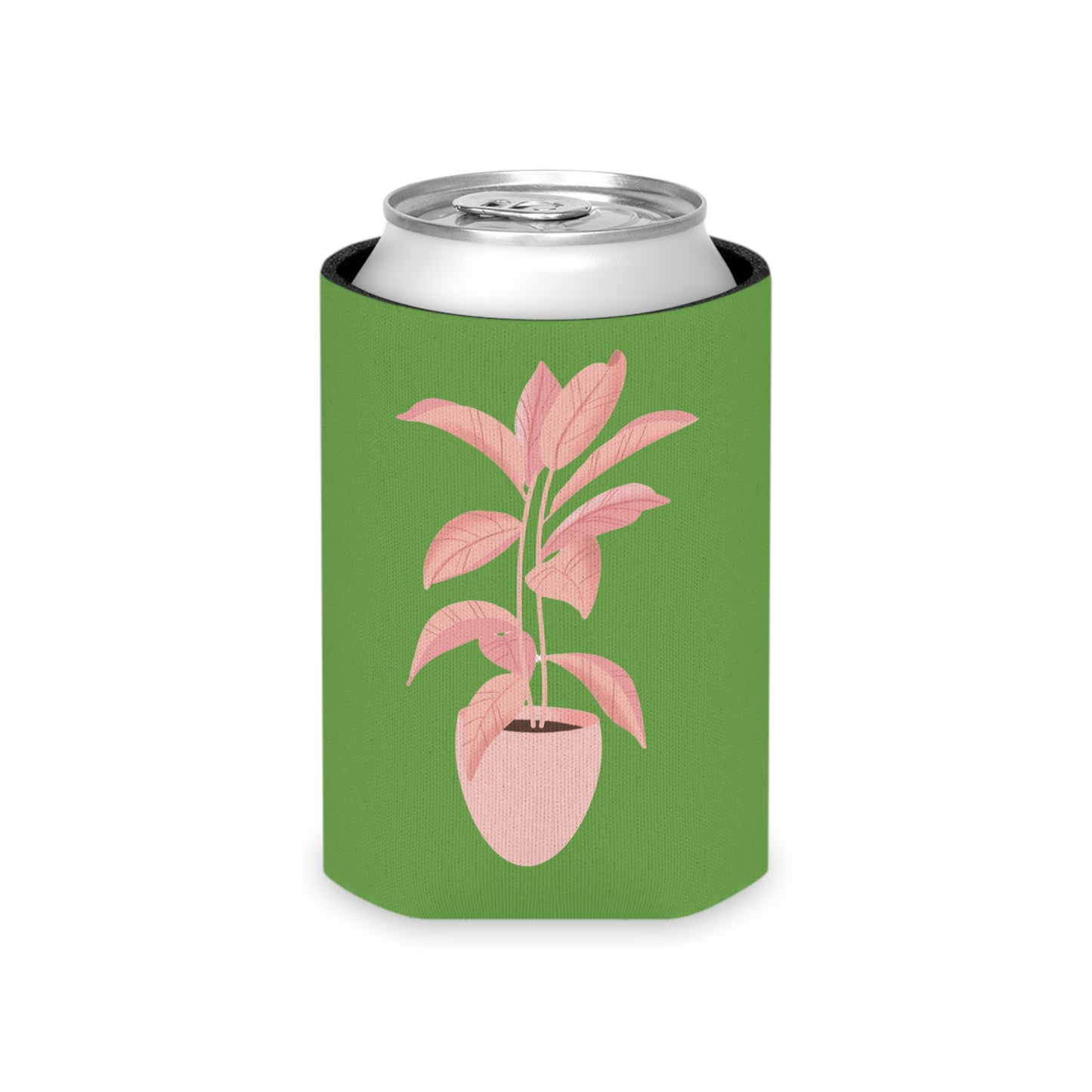 Pink Plant Lover Can Cooler