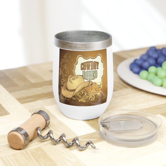Cowboy Rodeo Chill Wine Tumbler
