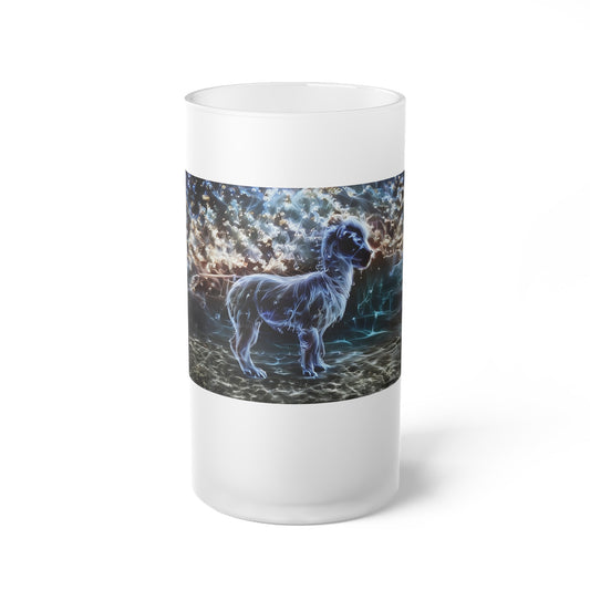 Specter Llama Frosted Glass Beer Mug
