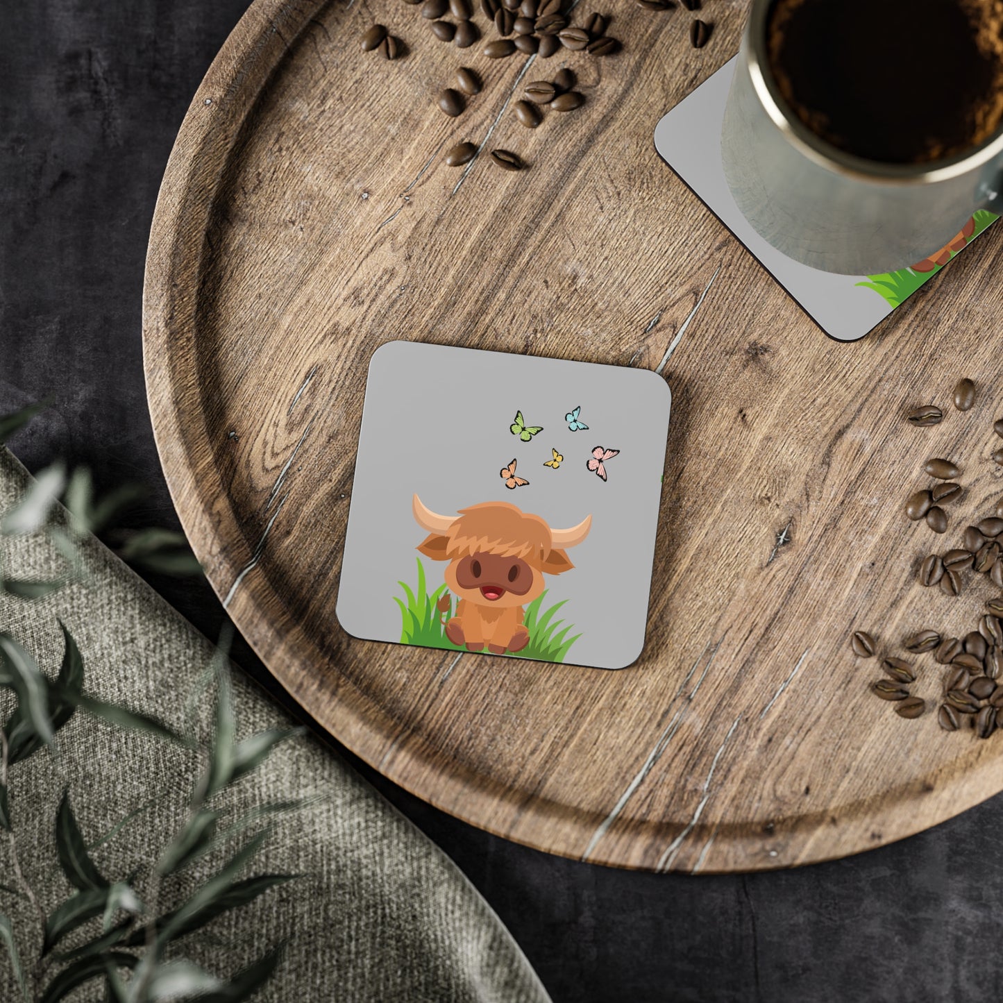 Highland Cow Coasters