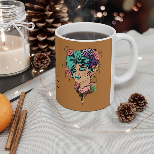 Fearless and Free Ceramic Mug, (11oz, 15oz)