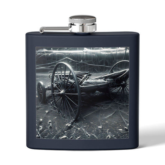 Outerworld Carriage Stainless Steel Flask, 6oz