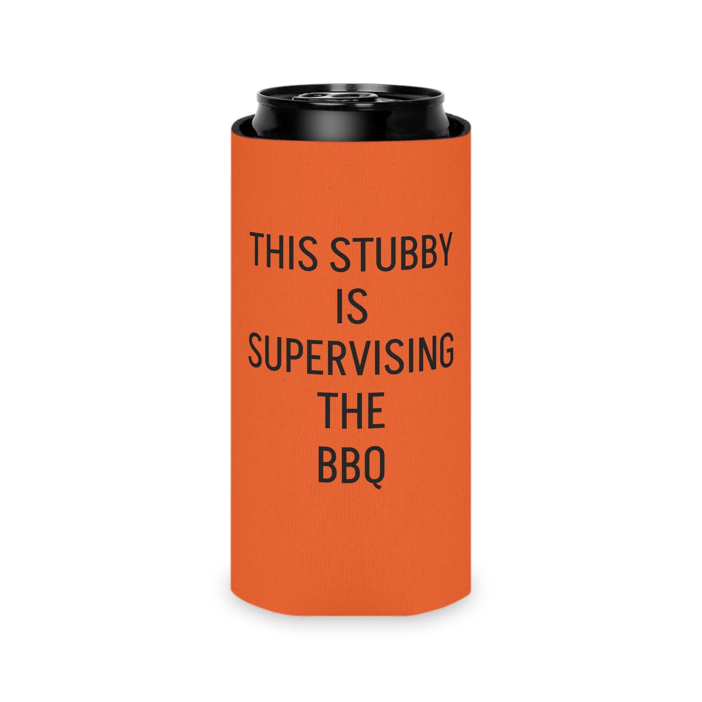 This Stubby is Supervising the BBQ Can Cooler