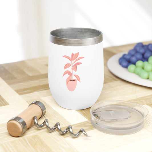 Pink Plant Lover Chill Wine Tumbler