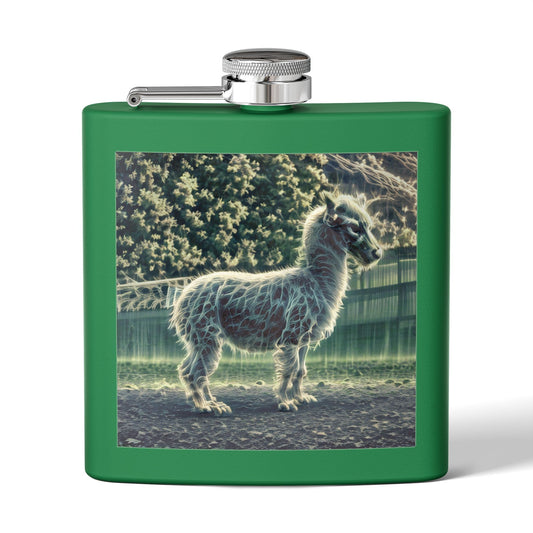 Ghoul Llama Stainless Steel Flask, 6oz