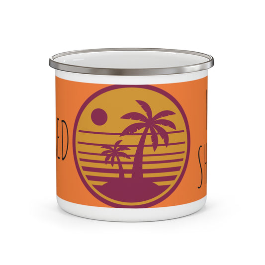 Centered Not Shaken Enamel Camping Mug
