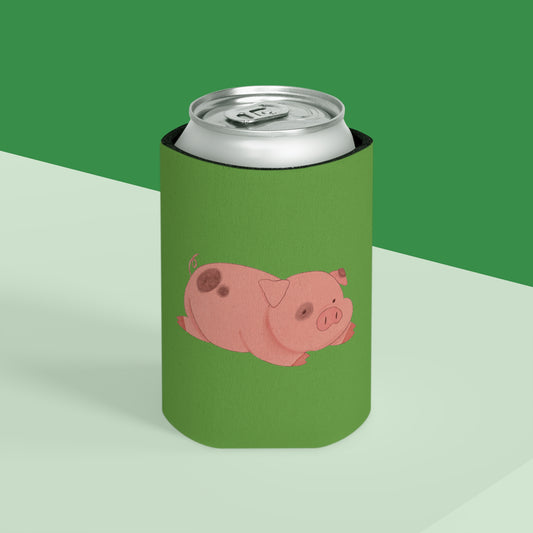 Pink Piggy Can Cooler