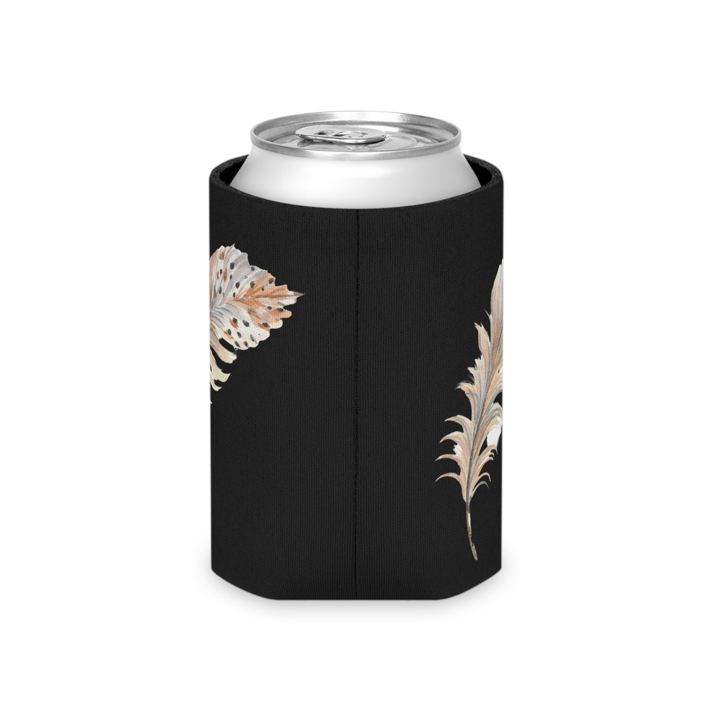 Feather Print Can Cooler