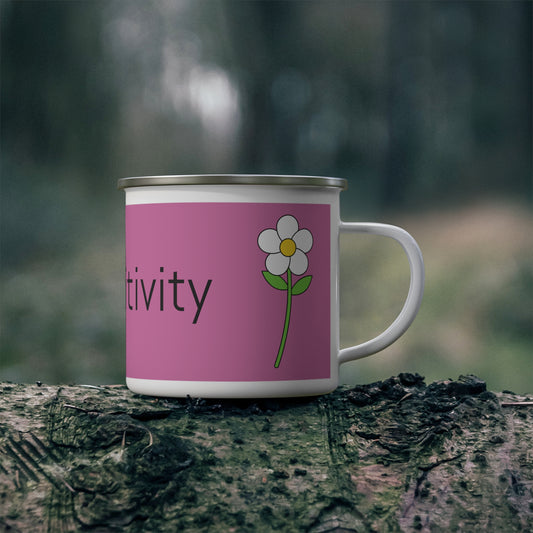 Radiate Positivity Enamel Camping Mug